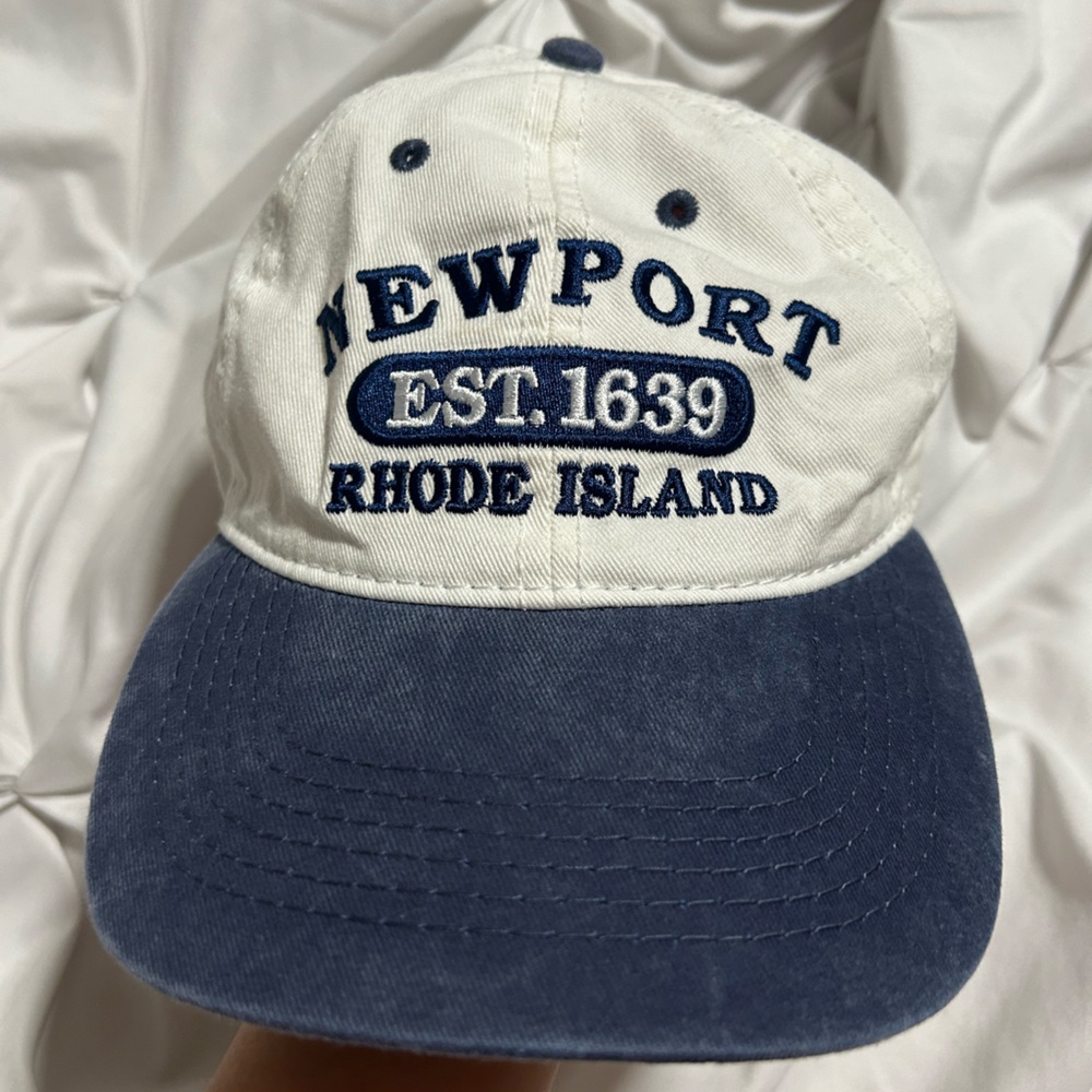 ESY Newport Rhode Island White and Navy Cap
